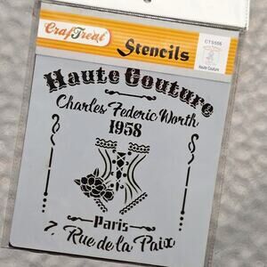 CRAFTREAT French Paris Corset Haute Couture Fashion Stencil New